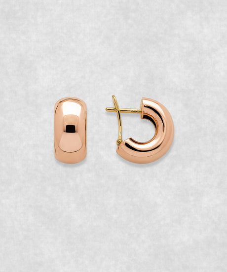 Shell earrings in 18K rose gold – sculptural seashell-inspired fine jewelry earrings