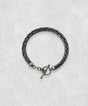 The Braid sterling silver bracelet – handcrafted 925 silver braided chain bracelet with toggle clasp