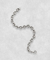Coffee bean bracelet in 925 sterling silver open in S shape – polished sculptural coffee bean links