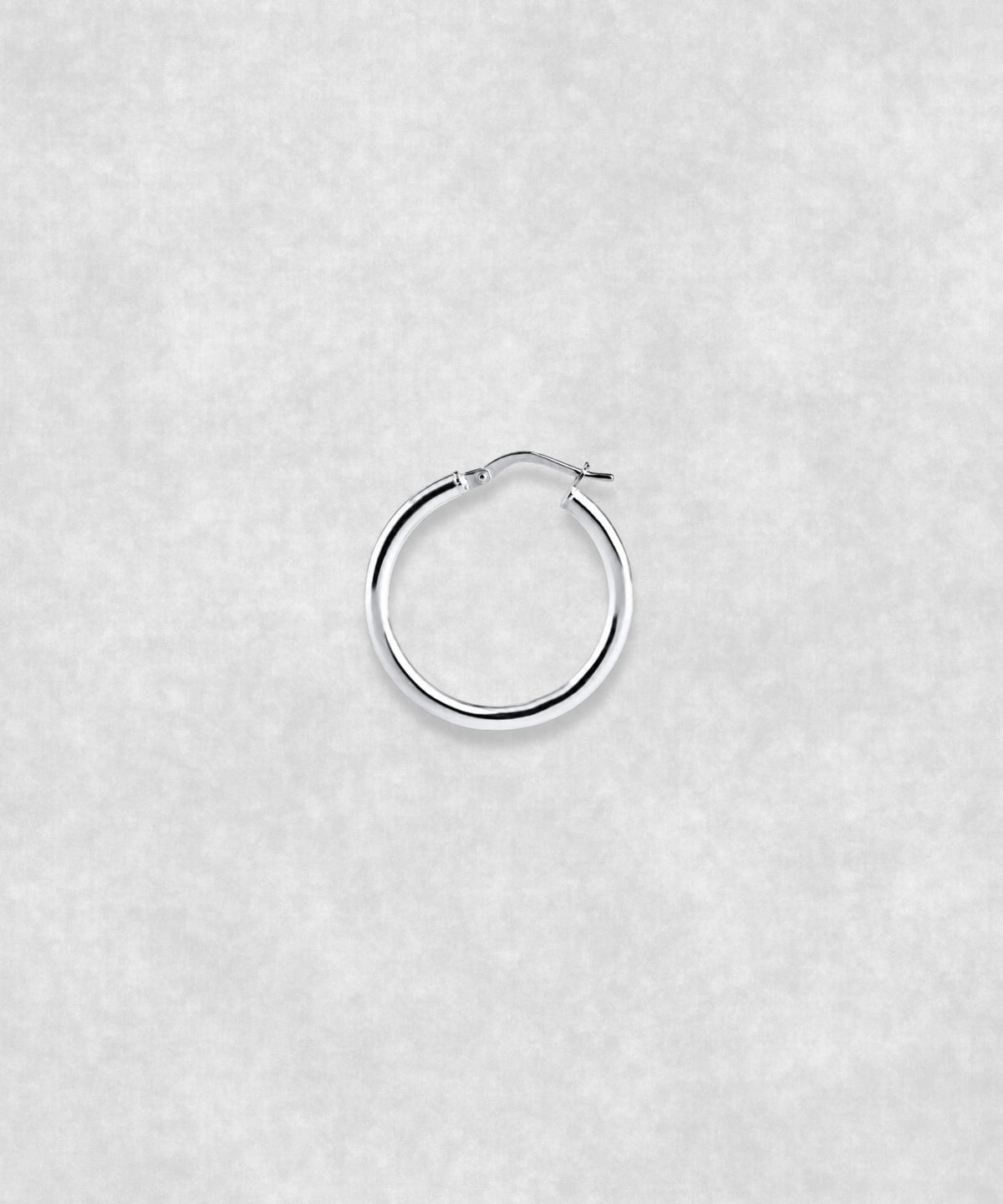Silver hoop earrings available in three sizes –  large minimalist hoops