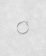 Silver hoop earrings available in three sizes –  large minimalist hoops